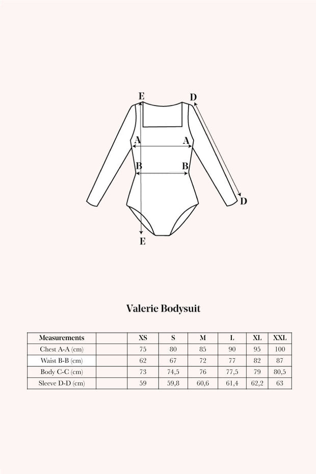 Valerie Bodysuit sample S-L
