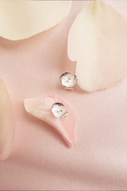 Summer Night Rose miniature earrings silver By Kalevala